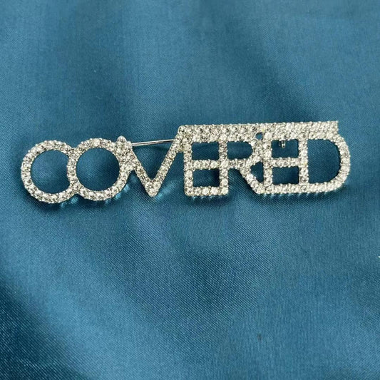 COVERED Rhinestone Brooch